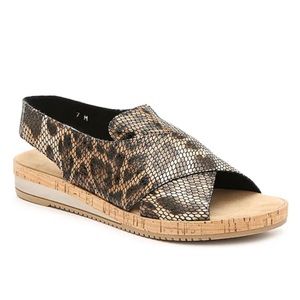 Sesto Meucci Sylke Leopard Sandals- never worn. NWOT